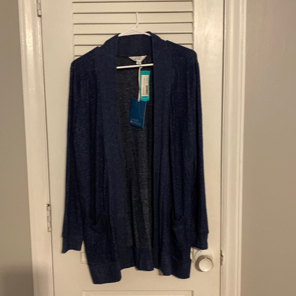 Market & Spruce Brush Knit 2-pocket Cardigan